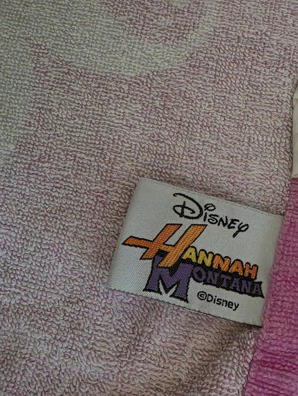 Lot of 2 Y2K Hannah Montana Towels Disney Channel Miley Cyrus